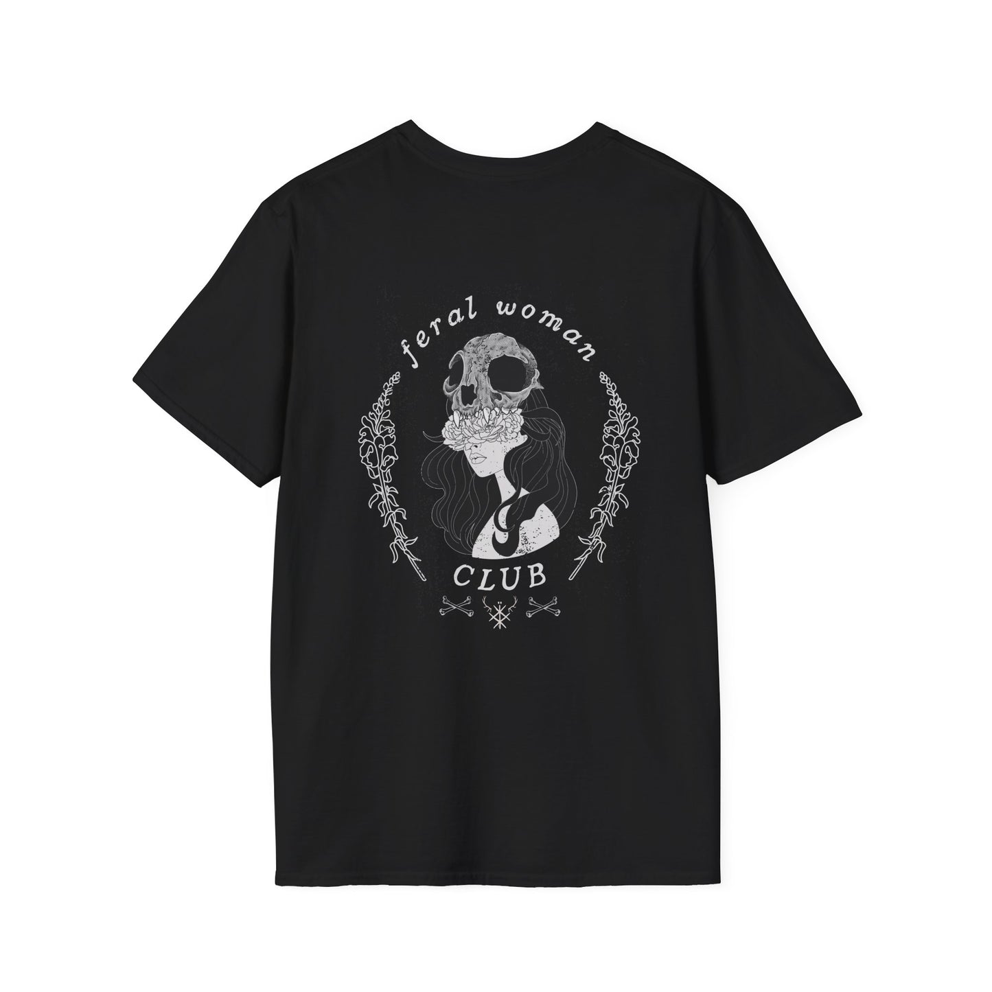 Feral girl club Unisex Softstyle T-Shirt