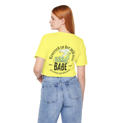 Feral babe ᚾ THE OFFBEAT RUNARS CO. Unisex Jersey Short Sleeve Tee