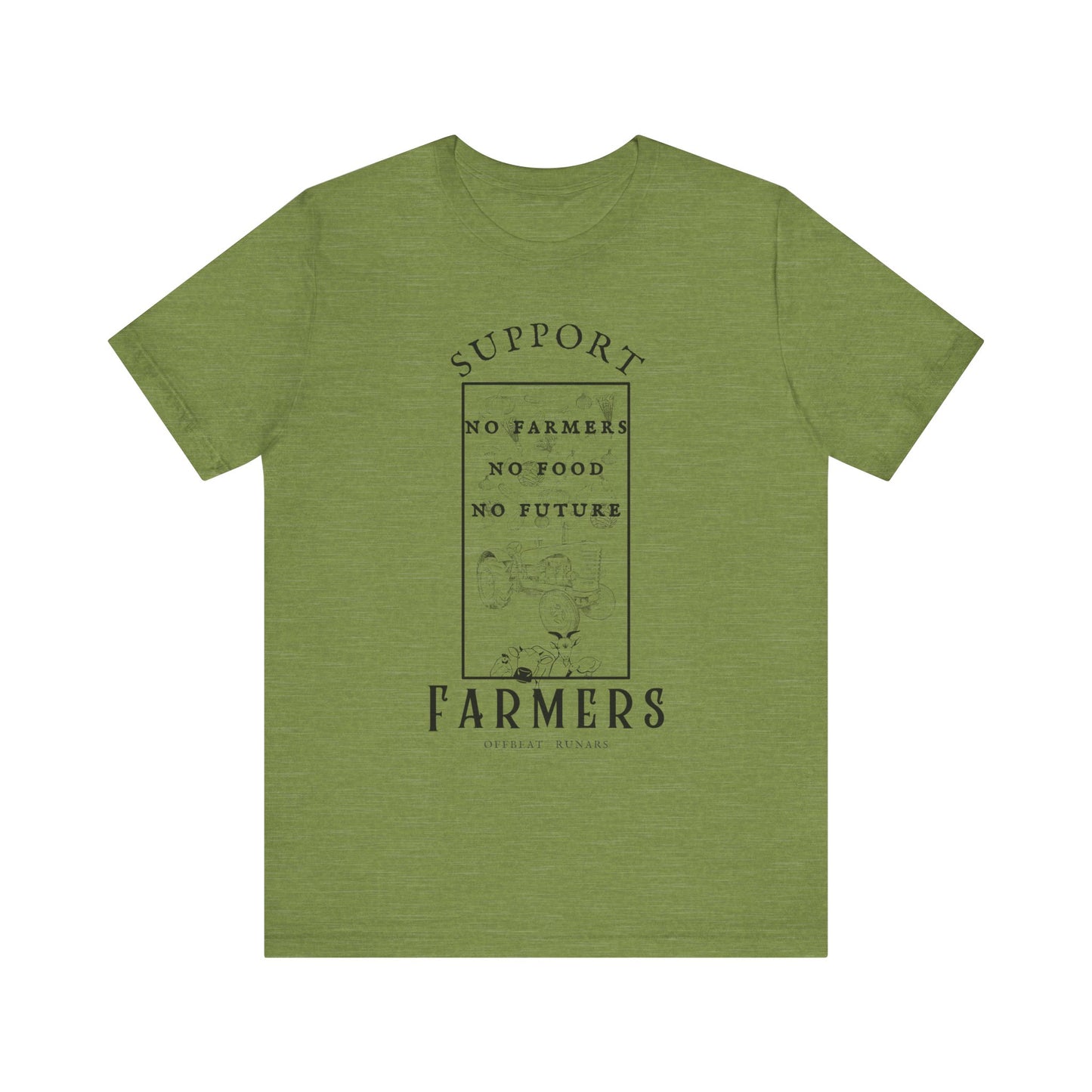 Support the Farmers ᚾ THE OFFBEAT RUNARS CO. Unisex Jersey Short Sleeve Tee