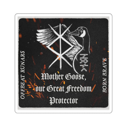 Mother Goose Freedom Protector Kiss-Cut Stickers ᚾ THE OFFBEAT RUNARS CO.