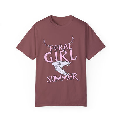 Feral Girl Summer THE OFFBEAT RUNARS CO. Unisex Garment-Dyed T-shirt