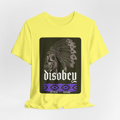 Disobey ᚾ THE OFFBEAT RUNARS CO. Unisex Jersey Short Sleeve Tee