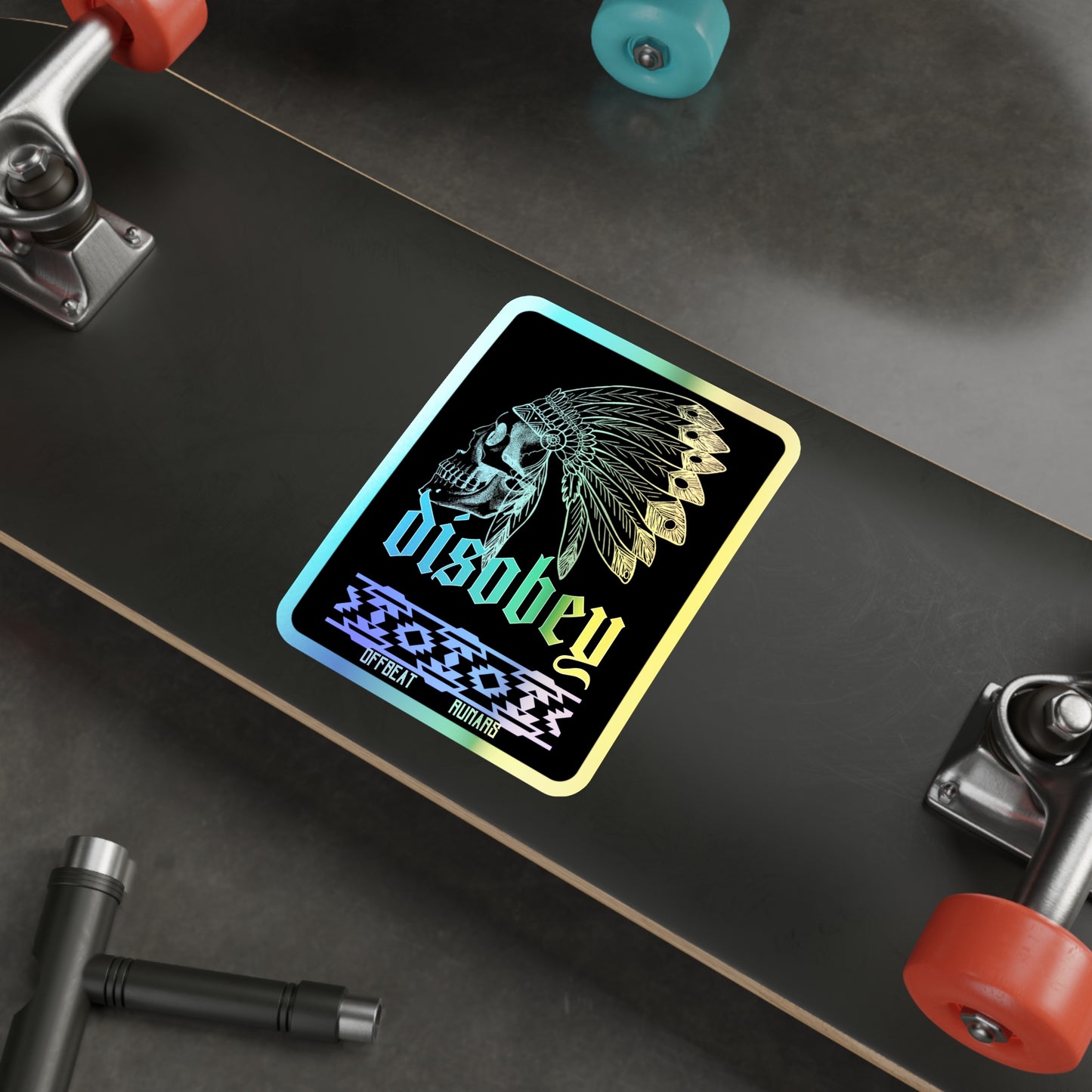 Disobey Holographic Die-cut Stickers