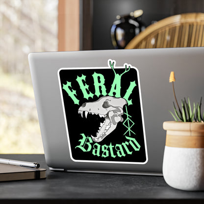 Feral Bastard Kiss-Cut Vinyl Decals ᚾ THE OFFBEAT RUNARS CO.