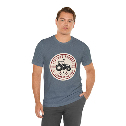 Support our farmers vintage ᚾ THE OFFBEAT RUNARS CO. Unisex Jersey Short Sleeve Tee