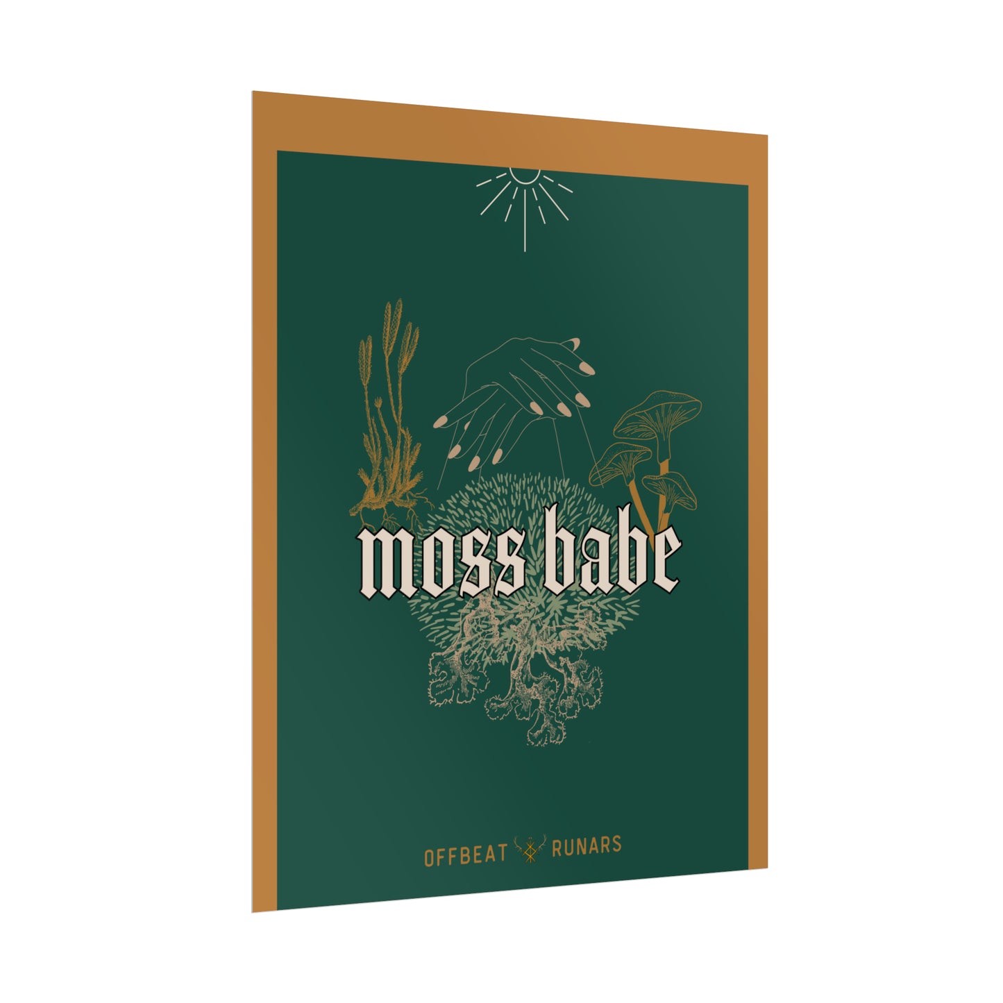 Moss babe Rolled Poster THE OFFBEAT RUNARS CO.