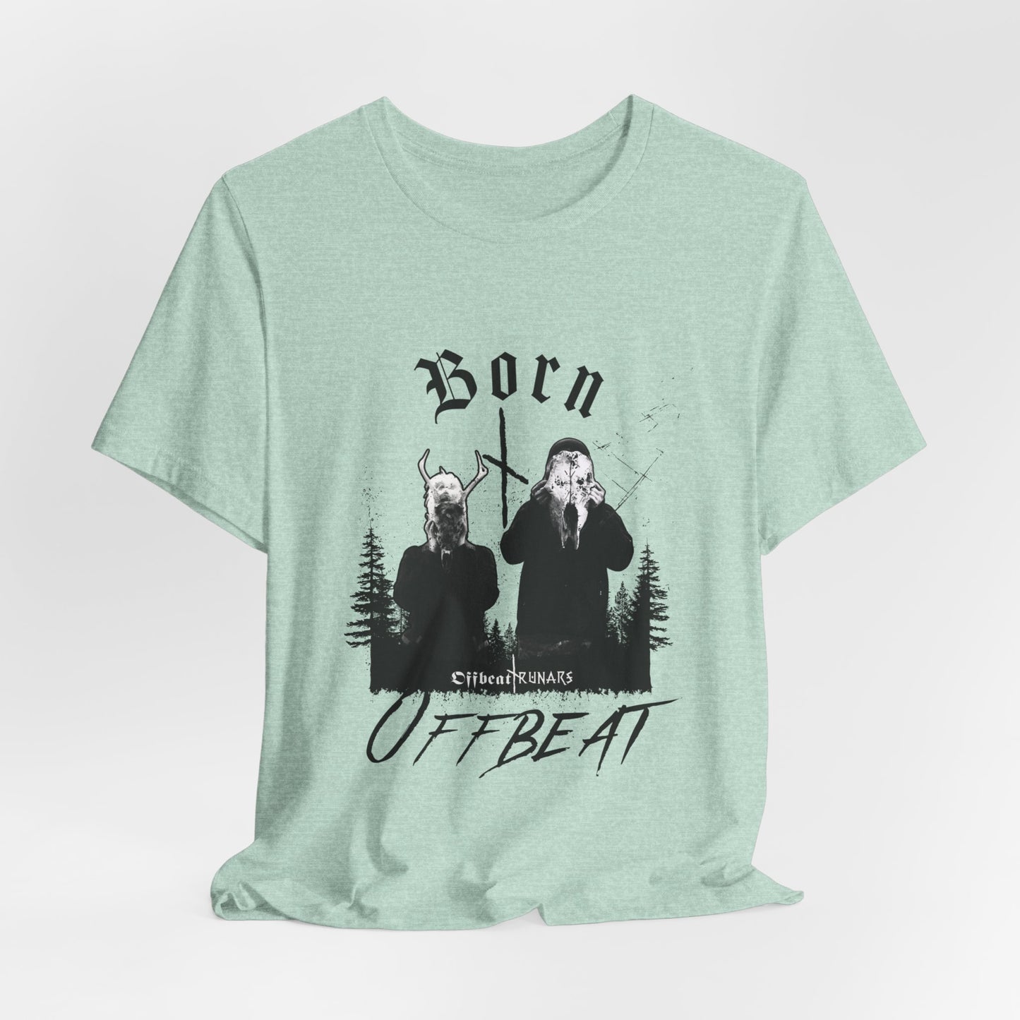 Born OFFBEAT ᚾ THE OFFBEAT RUNARS CO. Unisex Jersey Short Sleeve Tee