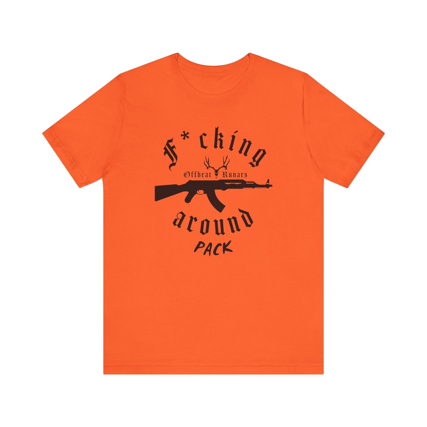 F*cking around pack ᚾ THE OFFBEAT RUNARS CO. Unisex Jersey Short Sleeve Tee