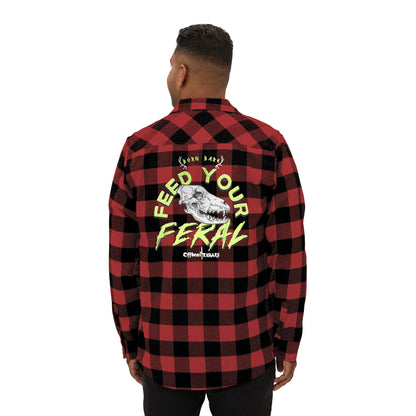 Feral Unisex Flannel Shirt