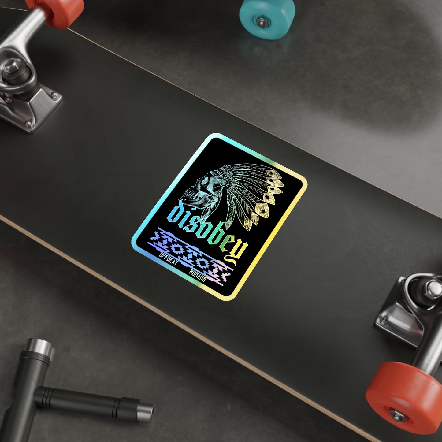 Disobey Holographic Die-cut Stickers