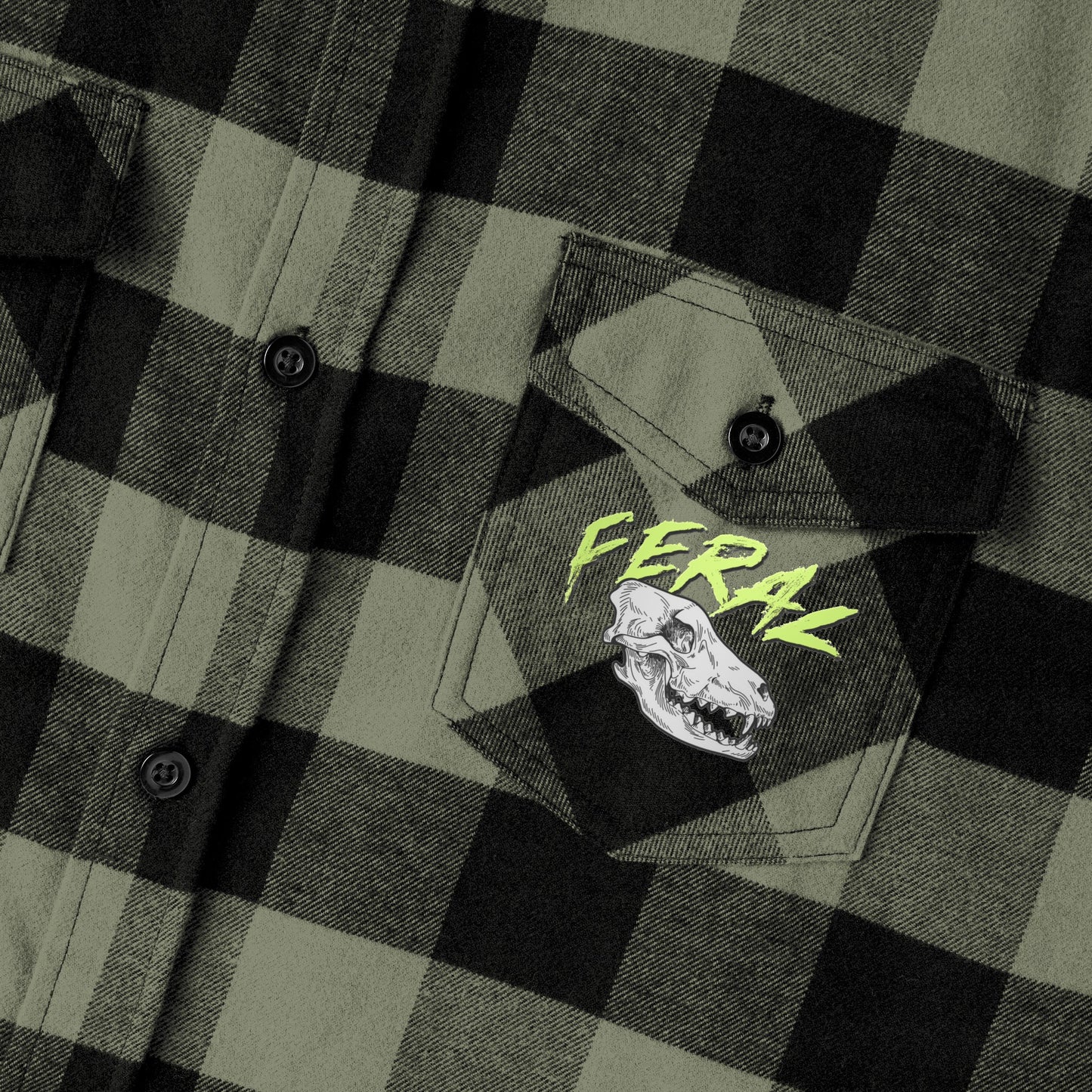 Feral Unisex Flannel Shirt