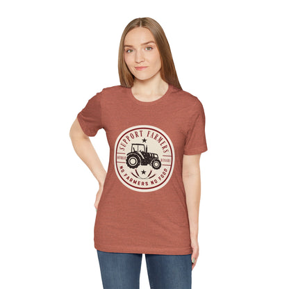 Support our farmers vintage ᚾ THE OFFBEAT RUNARS CO. Unisex Jersey Short Sleeve Tee