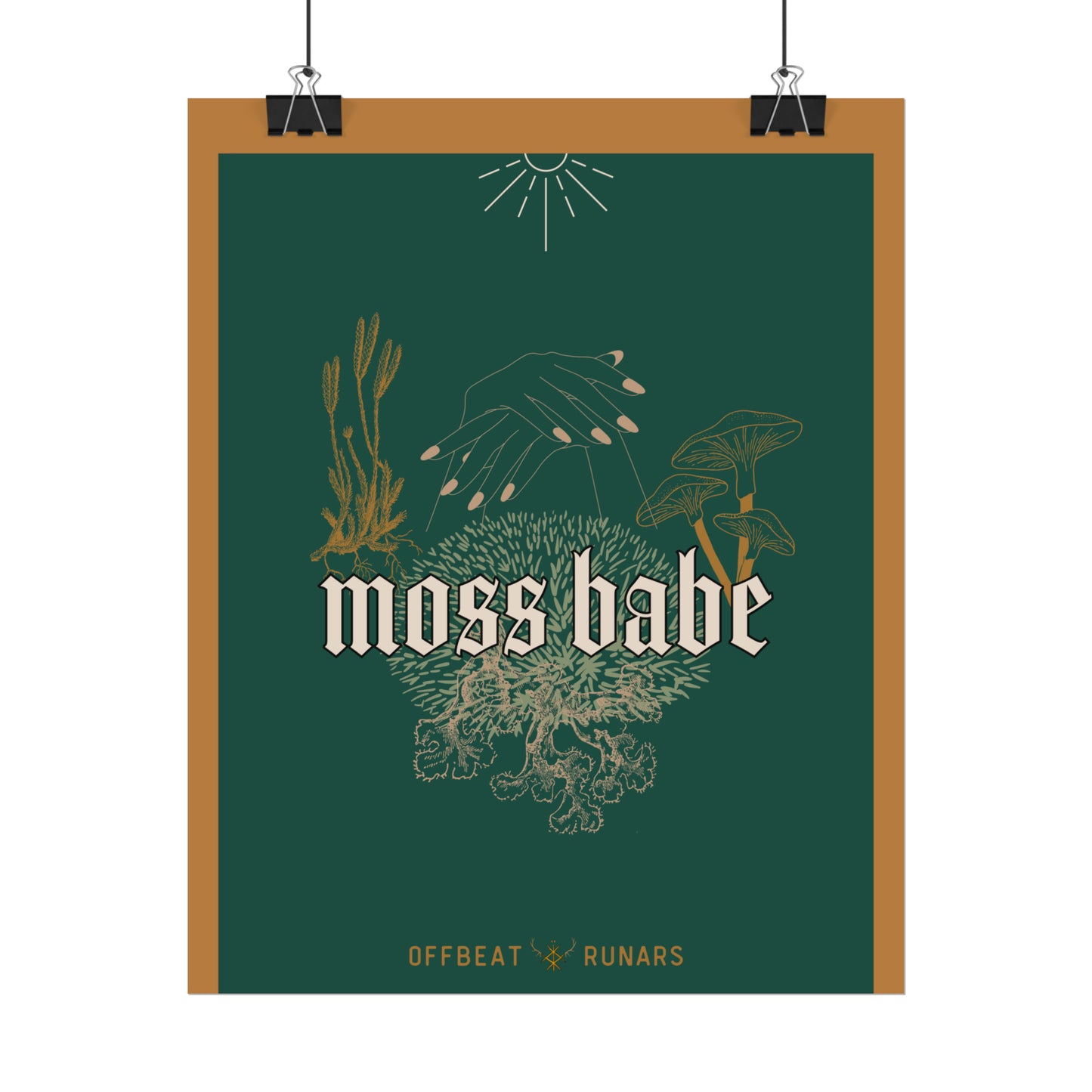 Moss babe Rolled Poster THE OFFBEAT RUNARS CO.