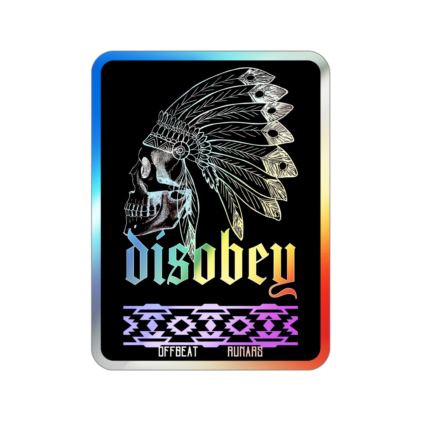 Disobey Holographic Die-cut Stickers