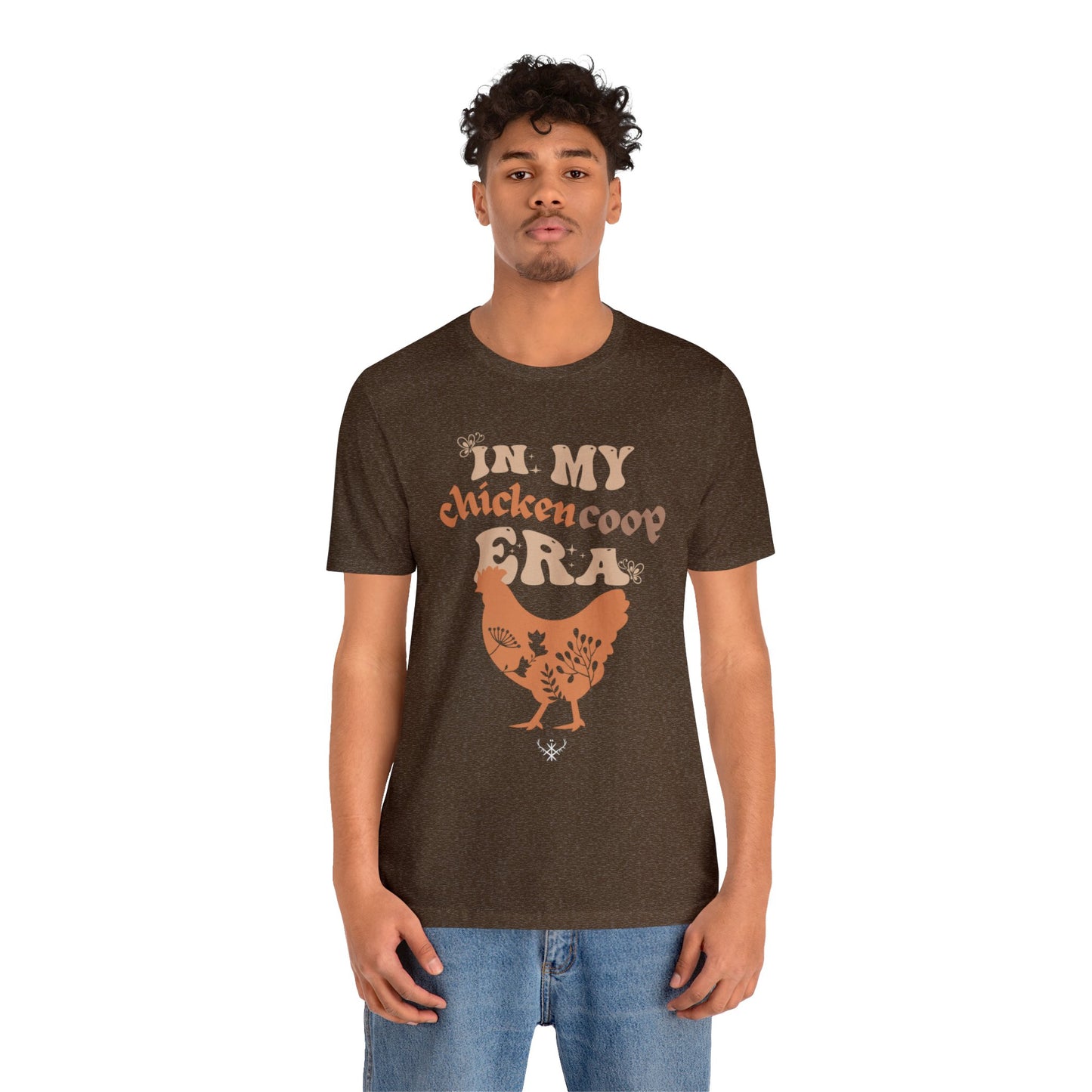 In my chicken coop era ᚾ THE OFFBEAT RUNARS CO. Unisex Jersey Short Sleeve Tee