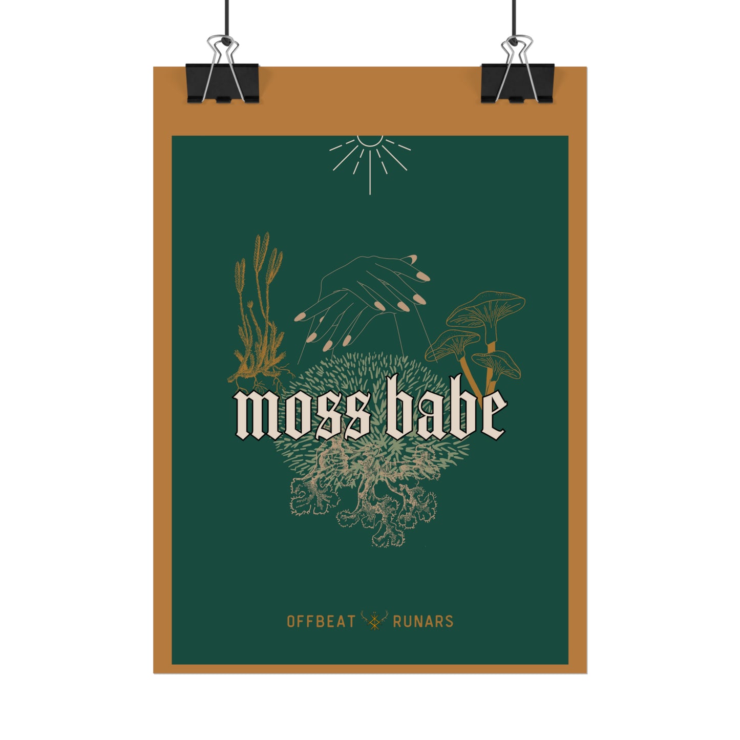 Moss babe Rolled Poster THE OFFBEAT RUNARS CO.