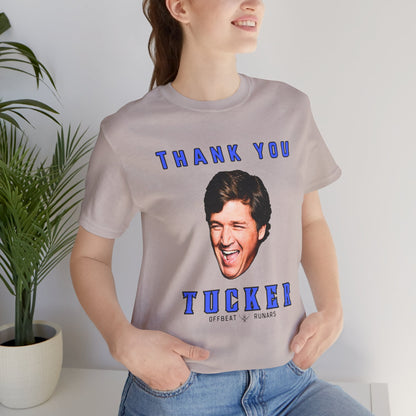 Thank you Tucker ᚾ THE OFFBEAT RUNARS CO. Unisex Jersey Short Sleeve Tee