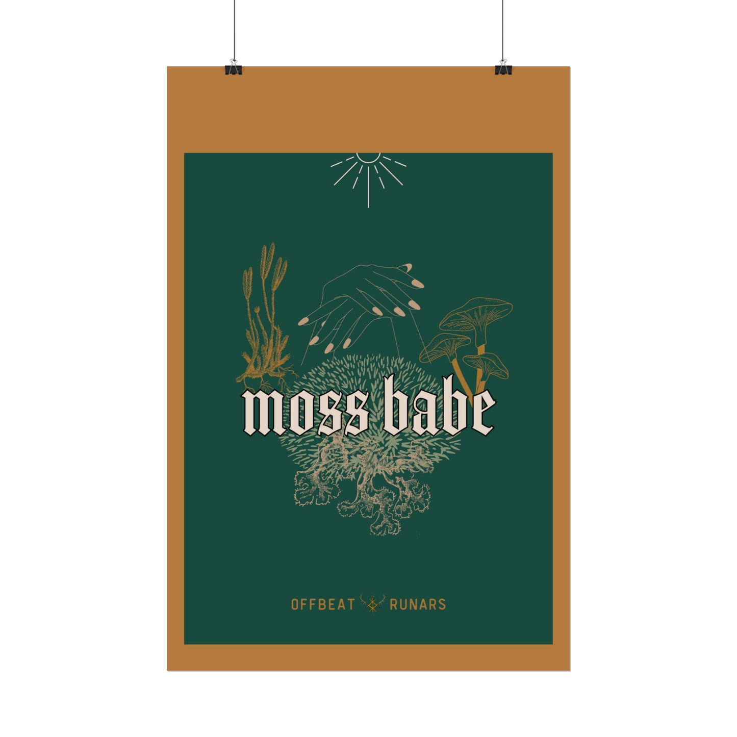 Moss babe Rolled Poster THE OFFBEAT RUNARS CO.