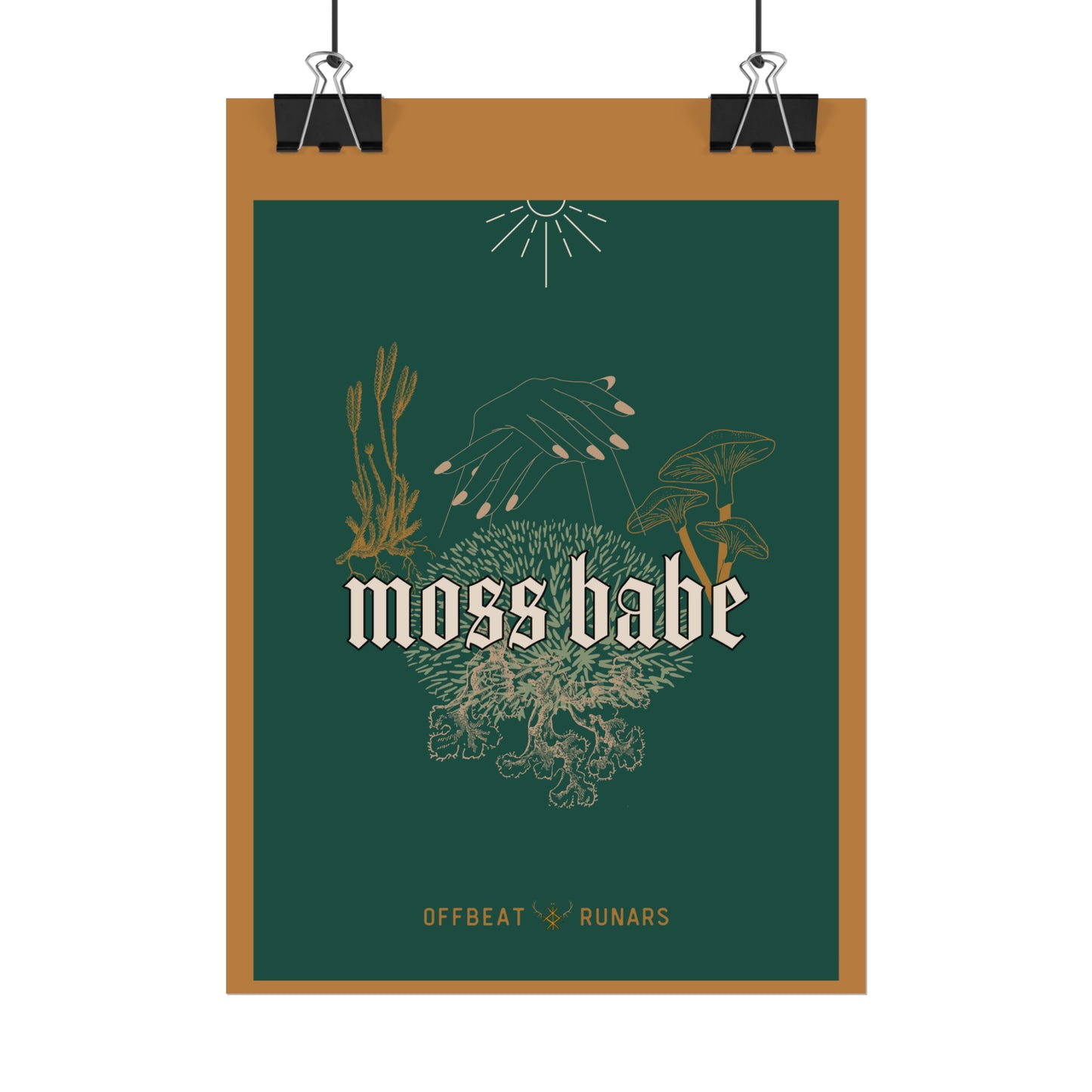 Moss babe Rolled Poster THE OFFBEAT RUNARS CO.