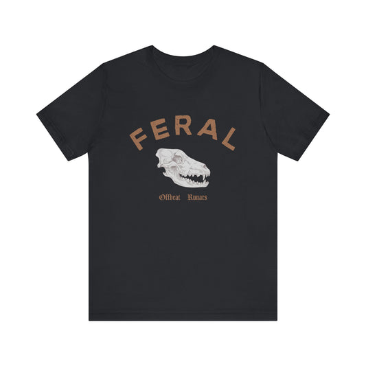 Stay feral ᚾ THE OFFBEAT RUNARS CO. Unisex Jersey Short Sleeve Tee