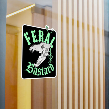 Feral Bastard Kiss-Cut Vinyl Decals ᚾ THE OFFBEAT RUNARS CO.