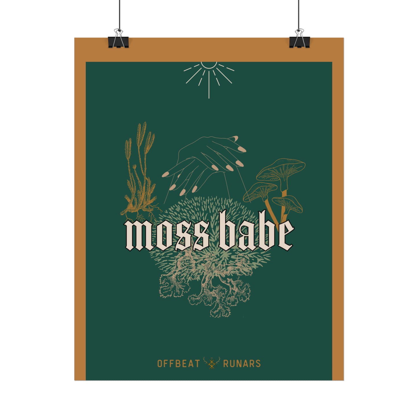 Moss babe Rolled Poster THE OFFBEAT RUNARS CO.