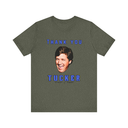 Thank you Tucker ᚾ THE OFFBEAT RUNARS CO. Unisex Jersey Short Sleeve Tee