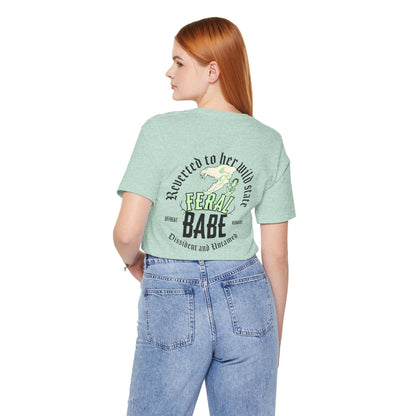 Feral babe ᚾ THE OFFBEAT RUNARS CO. Unisex Jersey Short Sleeve Tee