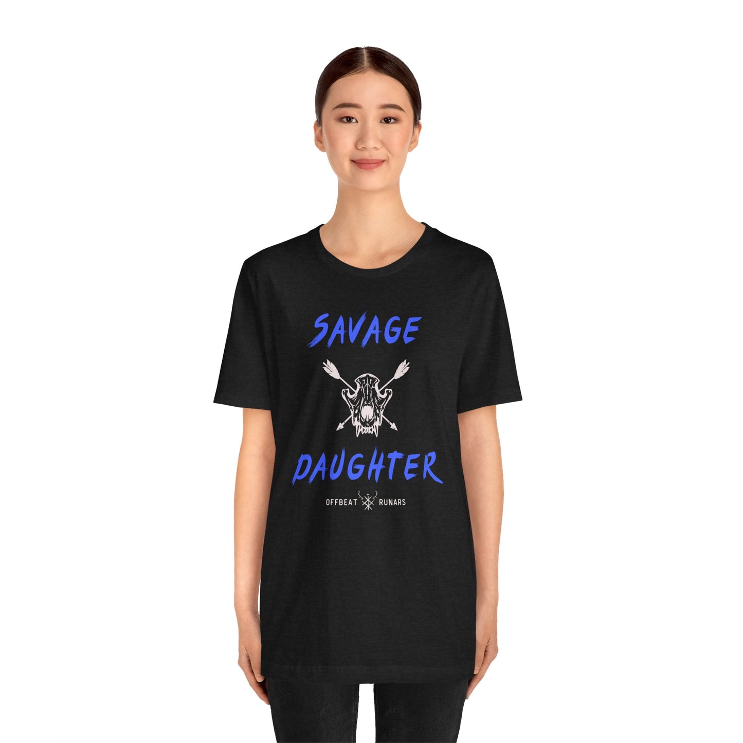 Savage Daughter ᚾ THE OFFBEAT RUNARS CO. Jersey Short Sleeve Tee