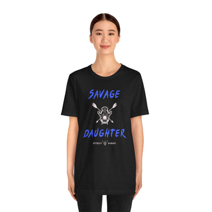 Savage Daughter ᚾ THE OFFBEAT RUNARS CO. Jersey Short Sleeve Tee