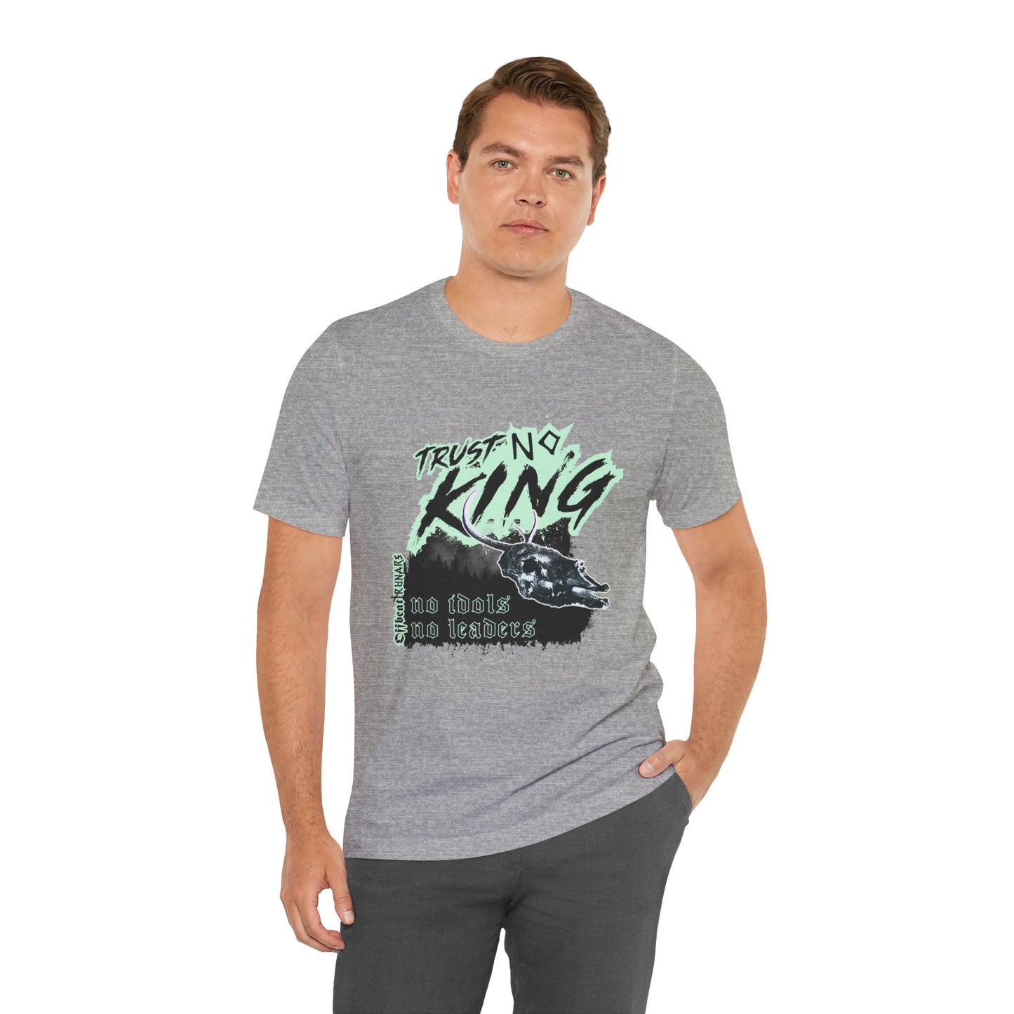 Trust No King ᚾ THE OFFBEAT RUNARS CO. Unisex Jersey Short Sleeve Tee