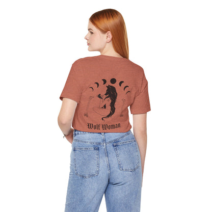 Wolf Woman ᚾ THE OFFBEAT RUNARS CO. Unisex Jersey Short Sleeve Tee