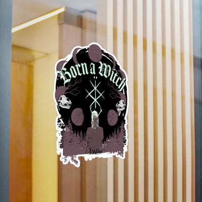 Born a witch Kiss-Cut Vinyl Decals ᚾ THE OFFBEAT RUNARS CO.