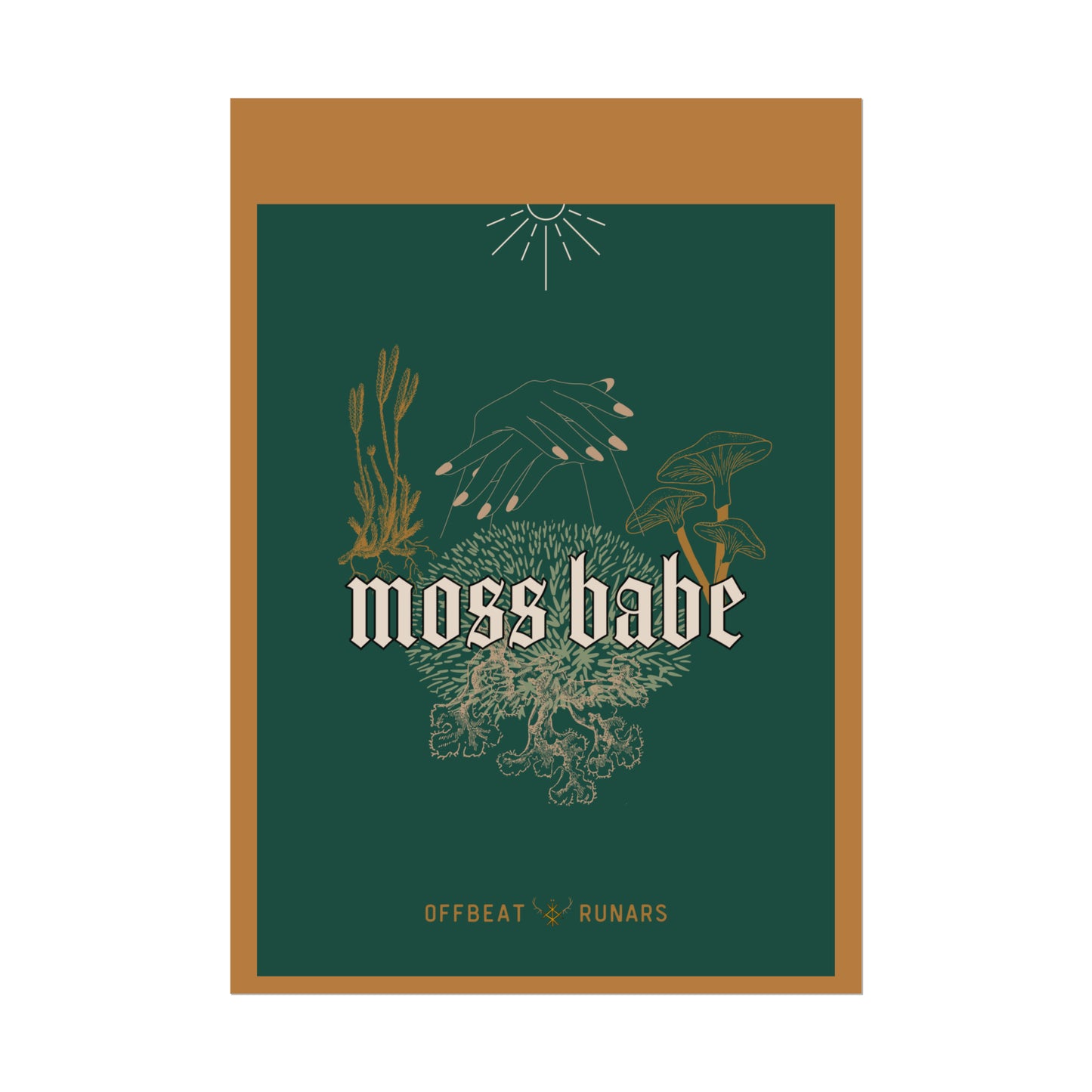 Moss babe Rolled Poster THE OFFBEAT RUNARS CO.