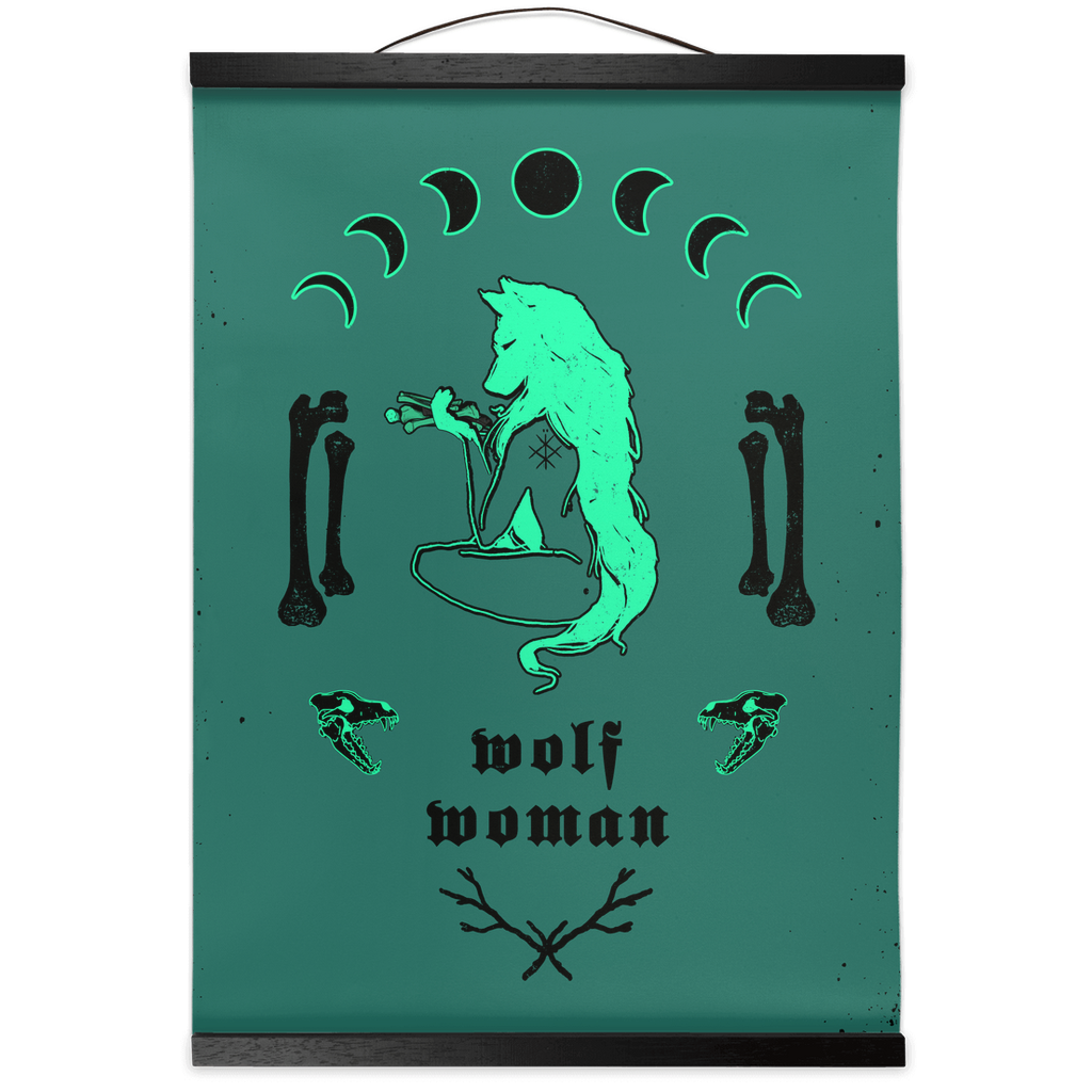 Wolf Woman La Loba Hanging Canvas Prints