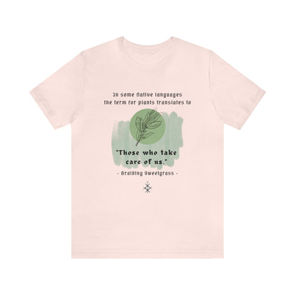 Those who take care of us ᚾ THE OFFBEAT RUNARS CO. Women's Jersey Short Sleeve Tee