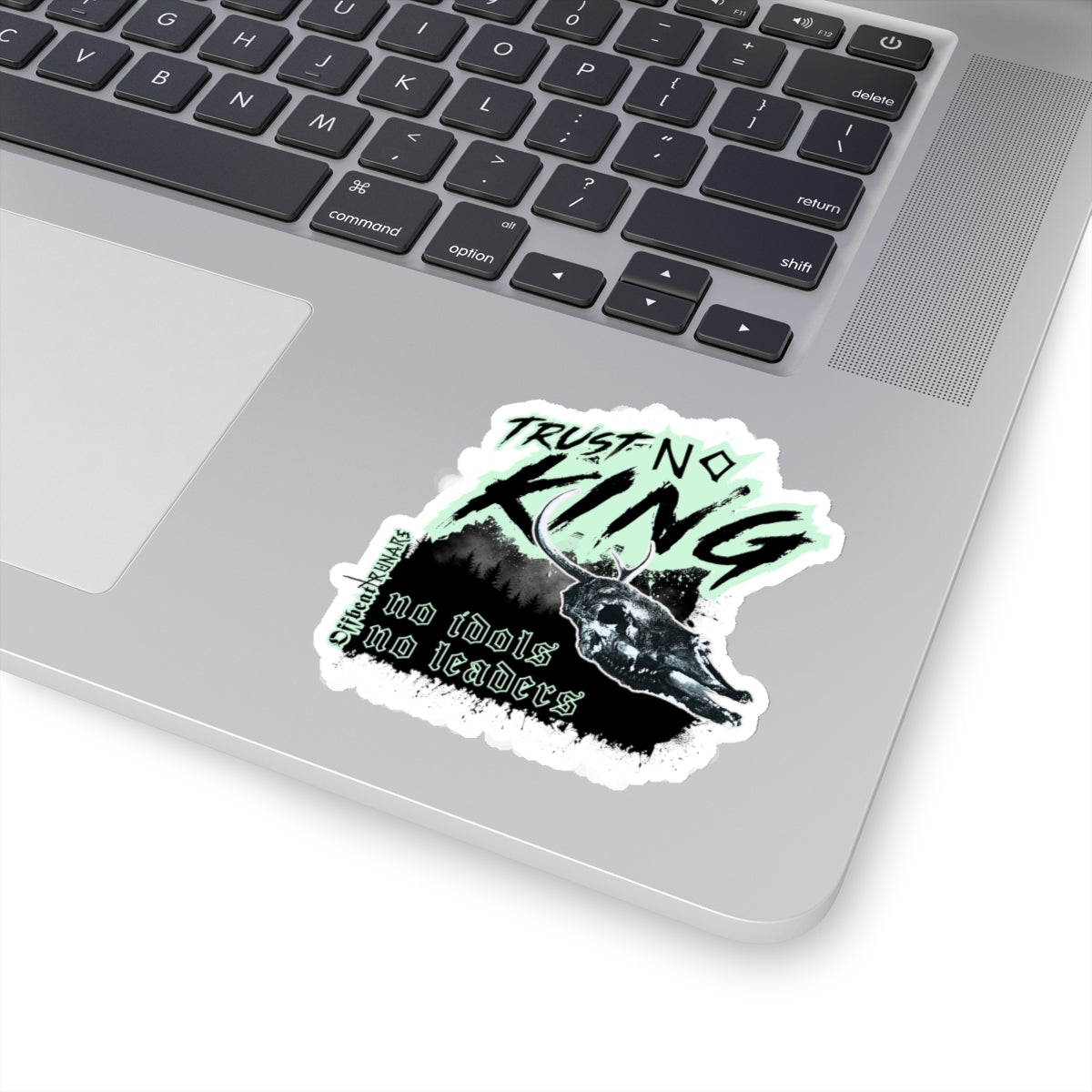 Trust No King Kiss-Cut Stickers ᚾ THE OFFBEAT RUNARS CO.