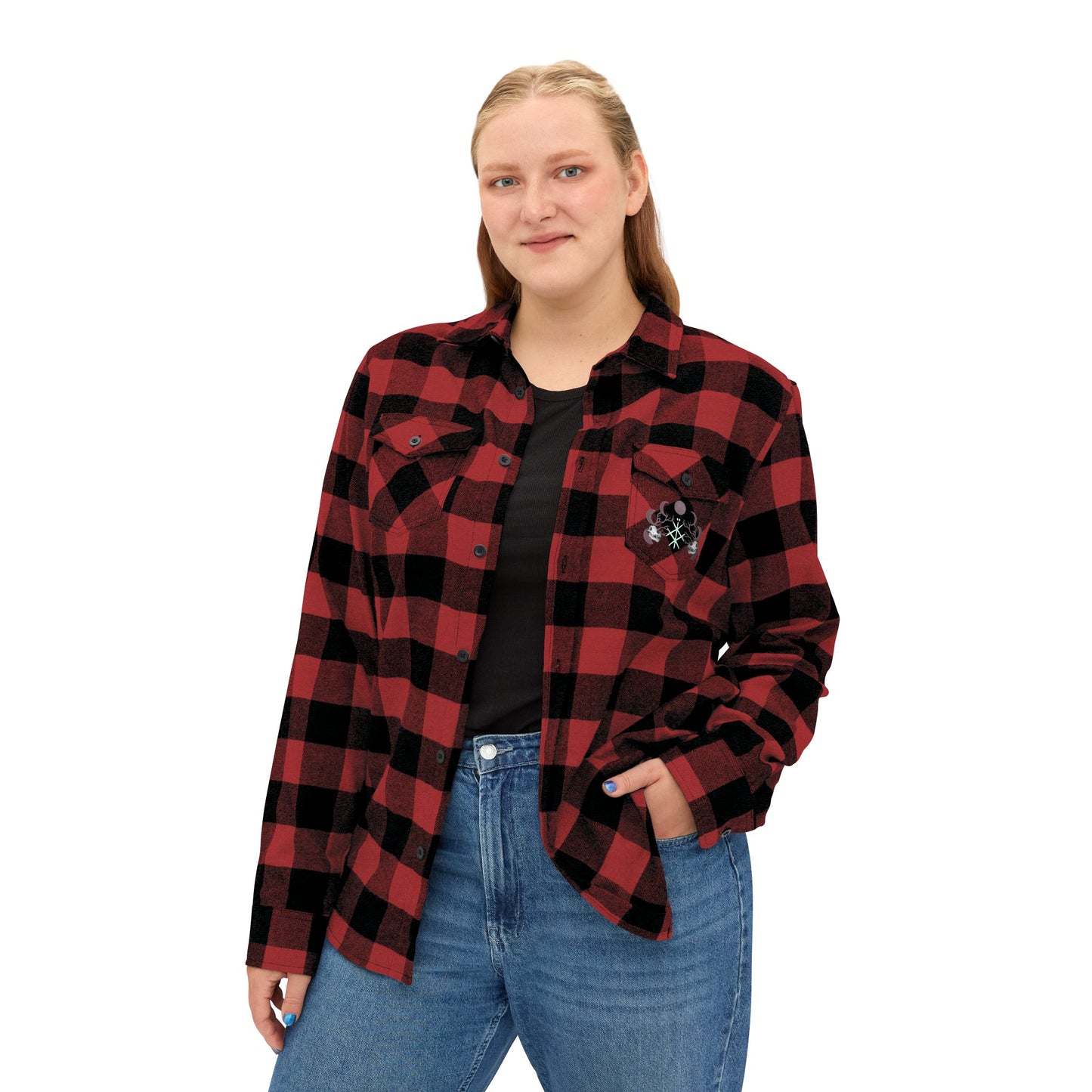 Born a witch Unisex Flannel Shirt