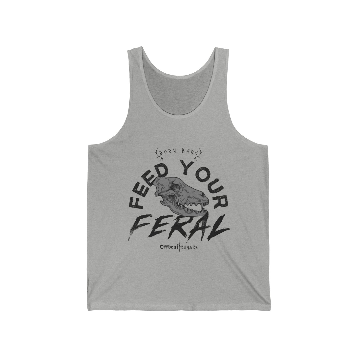 Feed your feral Unisex Jersey Tank