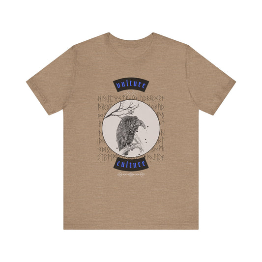 Vulture Culture ᚾ THE OFFBEAT RUNARS CO. Unisex Jersey Short Sleeve Tee