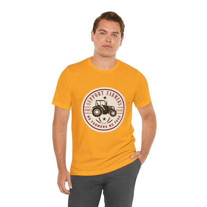 Support our farmers vintage ᚾ THE OFFBEAT RUNARS CO. Unisex Jersey Short Sleeve Tee