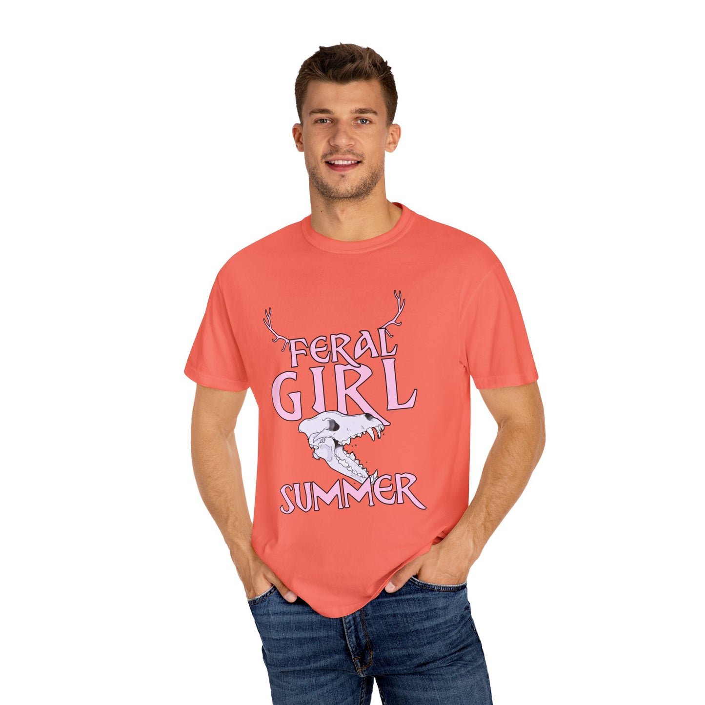 Feral Girl Summer THE OFFBEAT RUNARS CO. Unisex Garment-Dyed T-shirt