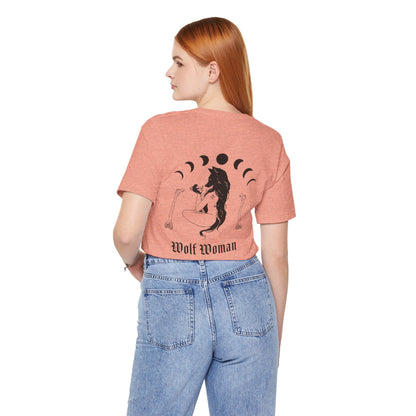 Wolf Woman ᚾ THE OFFBEAT RUNARS CO. Unisex Jersey Short Sleeve Tee