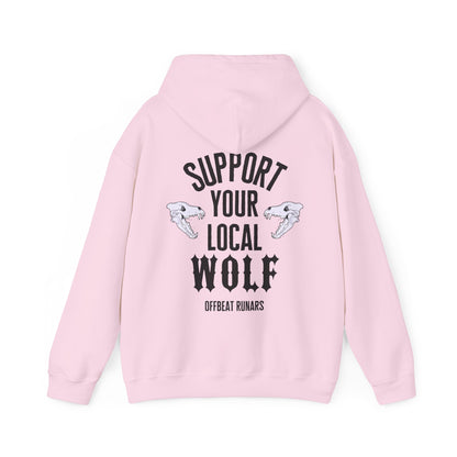 Support your local Wolf Unisex Heavy Blend™ Hooded Sweatshirt