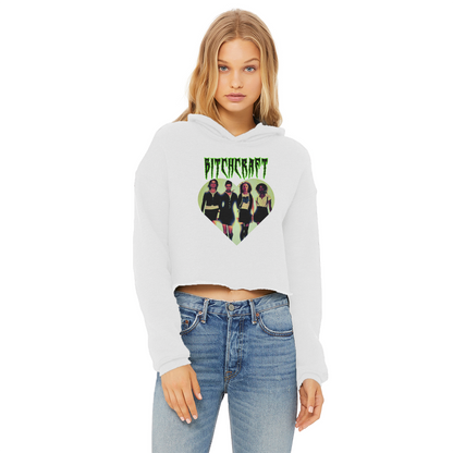 Bitch Craft Ladies Cropped Raw Edge Hoodie