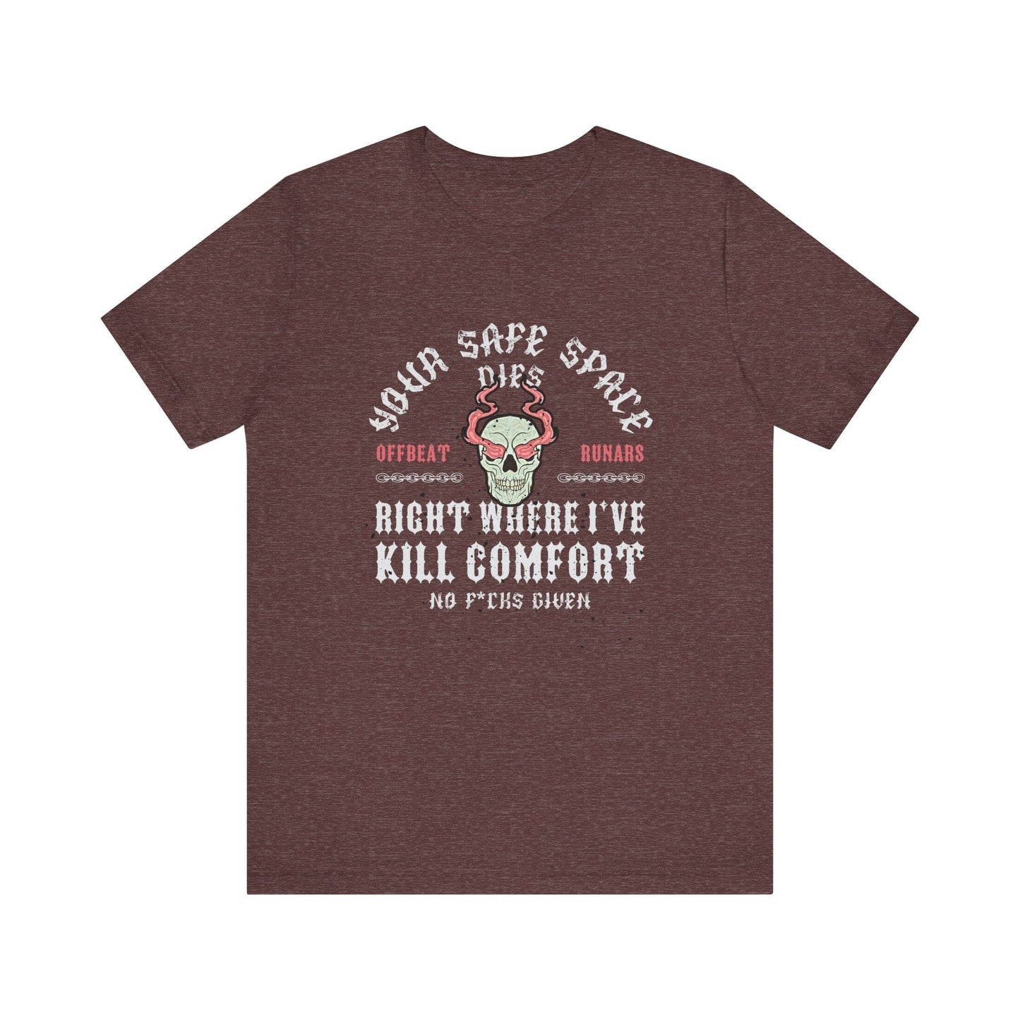 Your safe space dies ᚾ THE OFFBEAT RUNARS CO. Unisex Jersey Short Sleeve Tee