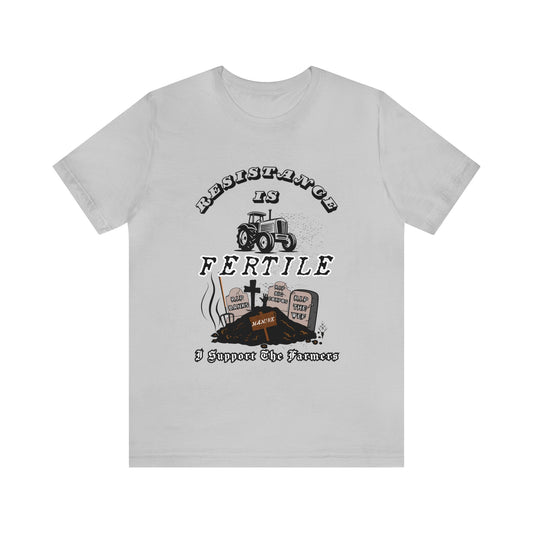 Resistance is Fertile 2 ᚾ I Support The Farmers ᚾ THE OFFBEAT RUNARS CO. ᚾ Unisex Jersey Short Sleeve Tee