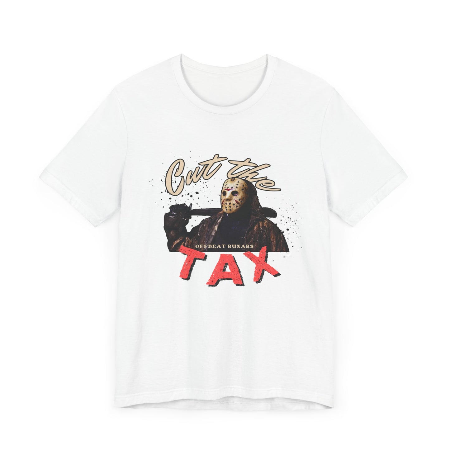 Cut the tax ᚾ THE OFFBEAT RUNARS CO. Unisex Jersey Short Sleeve Tee