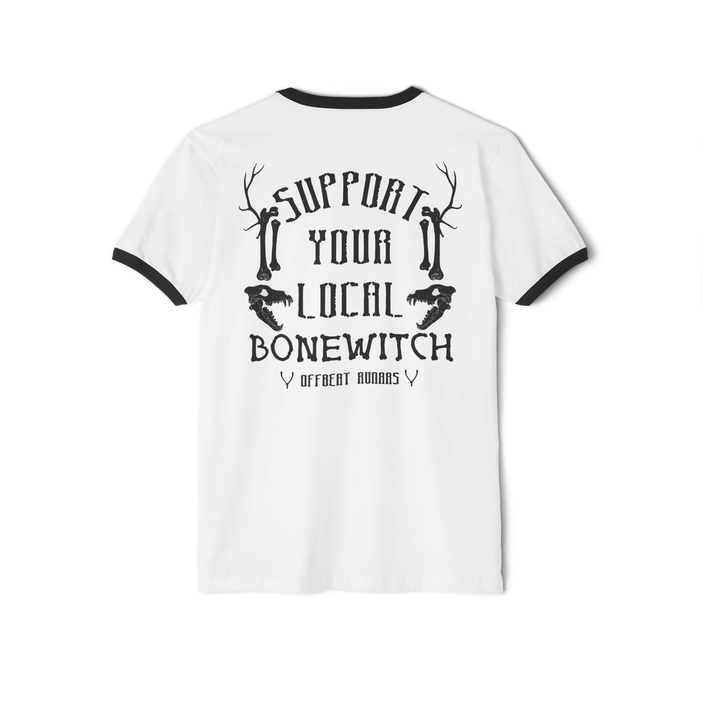 Support your local Bonewitch Unisex Cotton Ringer T-Shirt