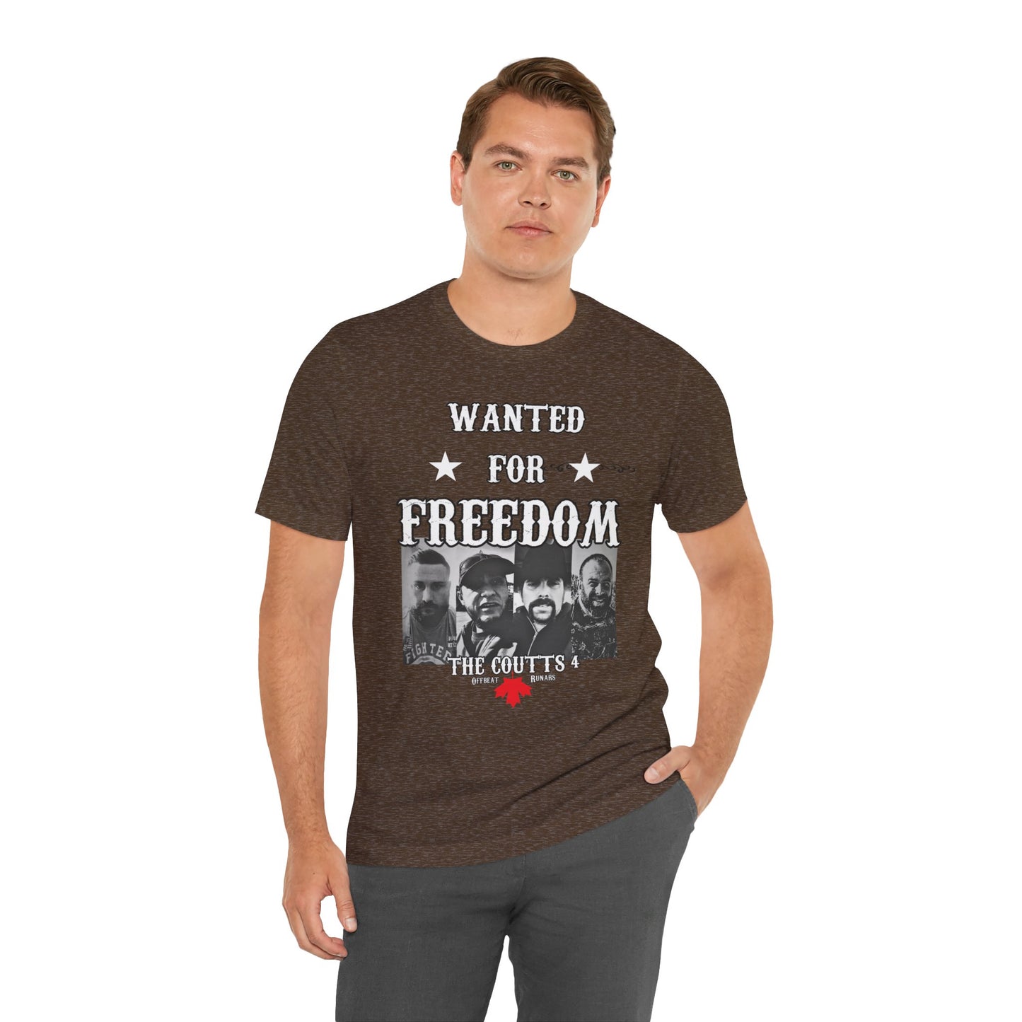 Wanted for freedom ᚾ THE OFFBEAT RUNARS CO. Unisex Jersey Short Sleeve Tee